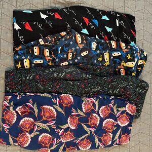 Bundle of 4: LuLaRoe Printed Leggings for All Seasons